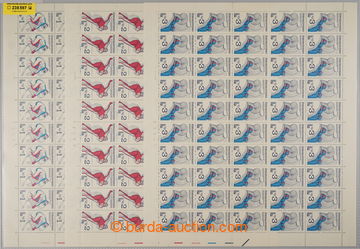 238597 - 1980 COUNTER SHEET / Pof.2415-2417, Winter Olympic Games Lak