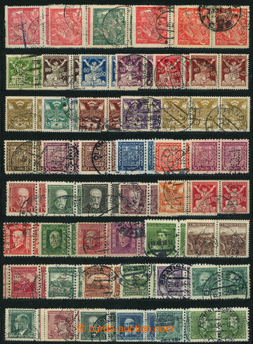 238611 - 1918-1946 PARTIE / selection of 170 pcs of stamp. with perfi