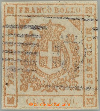 238626 - 1859 Sass.18, Znak 80C bistro arancio s typickým savojským