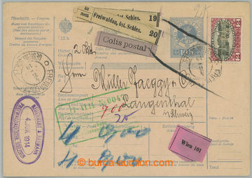 238628 - 1914 Mng.R36, identification entire, whole parcel card with 