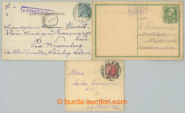 238638 - 1903-1914 CZECH LANDS / 3 entires: postal-agency Dnespeky, p