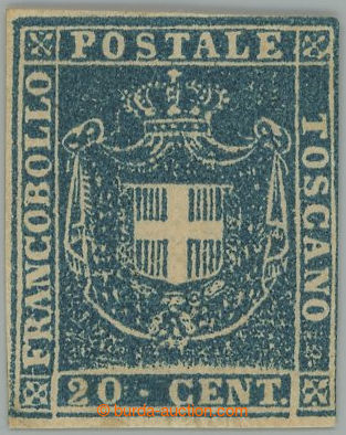 238676 - 1860 GOVERNO PROVVISORIO / Sass.20, Znak 20C modrá; pěkný