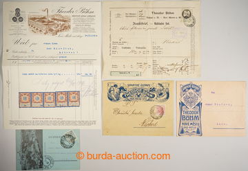 238677 - 1874-1916 SELECTION of / 5 pcs of documents firm Theodor Bö