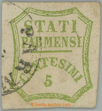 238681 - 1859 GOVERNO PROVVISORIO / Sass.13, Postage STATI PARMENSI 5
