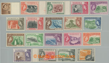 238713 - 1954-1962 SG.140-158, Elizabeth II. - Motives ½c - $2,40; c