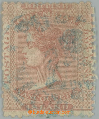 238724 - 1864 SG.1, Victoria 2½P reddish rose, with blue postmark, w