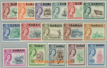 238810 - 1964-1965 SG.408-423, Alžběta II. - Fauna 1C - $10, komple