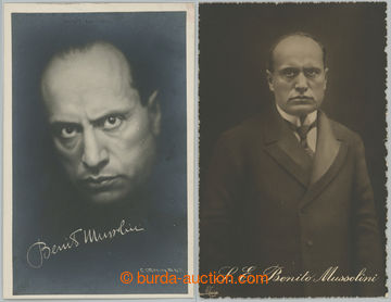 238824 - 1930? MUSSOLINI Benito (1883–1945), sestava 2 pohlednic, a