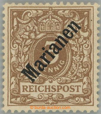 238880 - 1899 Mi.1I, Krone 3Pfg oranžově hnědá s přetiskem MARIA