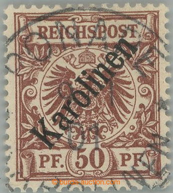 238883 - 1899 Mi.6I, overprint Krone / Adler 50Pfg light red-brown, o