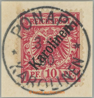 238885 - 1899 Mi.3I, Adler 10Pfg karmínově červená, přetisk 48º