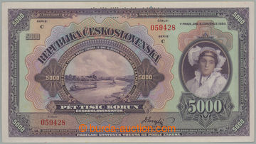 238986 - 1920 Ba.17c, 5000Kč 1920, série C, perforace SPECIMEN; vel