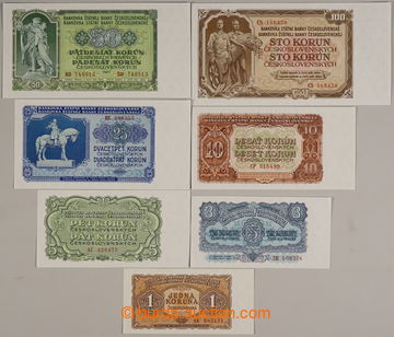 238994 - 1953 Ba.86-92, sestava 7 bankovek 1 - 100Kčs 1953, kompletn