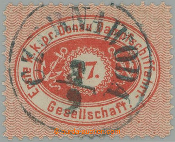 239102 - 1866 DDSG - Dunajská paroplavba / ANK.1A, 17Kr červená s 