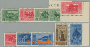 239111 - 1932 Sass.1-10, Garibaldi 10C-5L Poste Coloniali Italiane; l