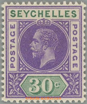 239153 - 1912-1916 SG.77a, George V. 30C violet with plate variety - 