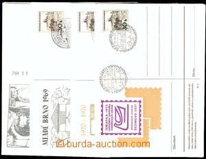 23917 - 1968 7ks dopisnic CDV161 s přítisky, většinou s PR, pěk