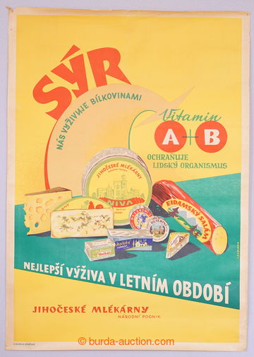 239192 - cca 1960 ČSR II. / Sýr nás vyživuje bílkovinami, víceb