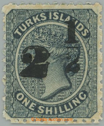 239193 - 1881 SG.41, přetisková Viktorie 2½P / 1Sh tmavě modrá; 