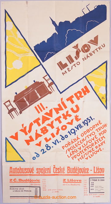 239200 - 1931 CZECHOSLOVAKIA 1918-39 / III. exhibition market furnitu