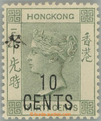 239204 - 1898 SG.55b, Victoria 30C with overprint 10 CENTS, variant F