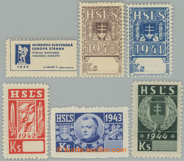 239240 - 1939-1944 STRANICKÉ ZNÁMKY / Hlinkova slovenská lidová s