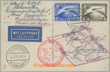 239295 - 1930 SÜDAMERIKAFAHRT 1930 / pohlednice adresovaná do ČSR,