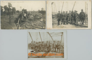 239299 - 1919 SLOVENSKO / sestava 3ks fotopohlednic z bojů čs. legi