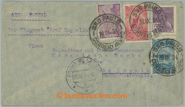 239346 - 1934 ZEPPELIN / letter to Czechoslovakia, franked with i.a. 