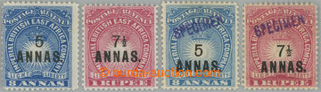 239359 - 1894 SG.27,28, 27s, 28s, Light and Liberty 5A/8A and 7½A/1R