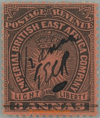 239360 - 1895 MOMBASA PROVIZORIUM / SG.31, Light and Liberty 3 Annas 