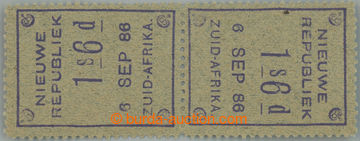 239372 - 1886 SG.33a, NIEUWE REPUBLIEK 1Sh6P blue granite paper, PROT