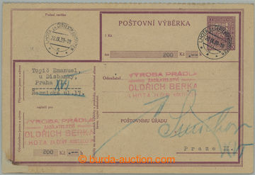 239470 - 1939 CPV12, čs. předběžná celinová poštovní výběrk