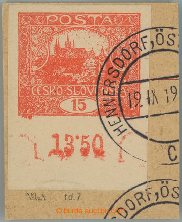 239475 -  Pof.7a, 15h brown-red with lower margin with control-number