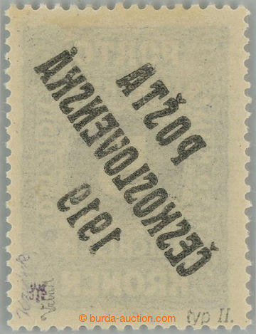 239483 -  Pof.81Ob, Small numerals 5 Koruna blue, type II., full over