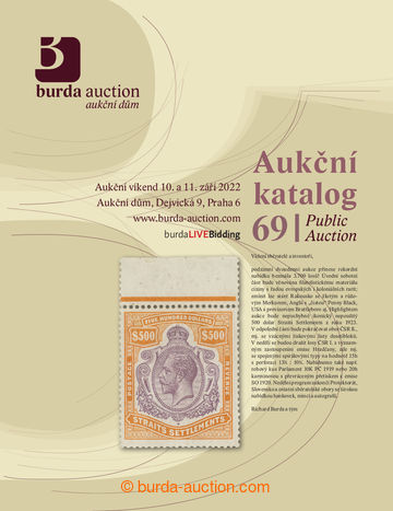239516 - 2022 BURDA AUCTION s.r.o., katalog dvoudenní Aukce 69, celo