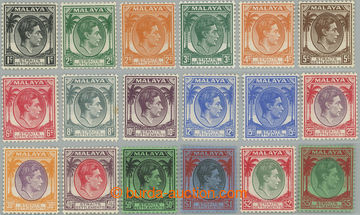 239551 - 1937-1941 SG.278-298, Jiří VI. 1C - $5, nominálně komple