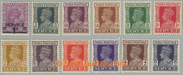 239554 - 1939-1942 SG.O139, O140-O150, služební Jiří V. 1A/1¼A a