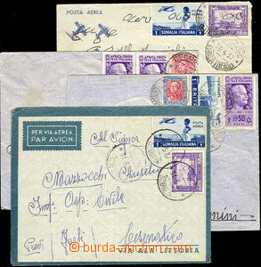 23956 - 1937 - 39 ITALIAN SOMÁLSKO and EAST AFRICA  comp. 4 pcs of 