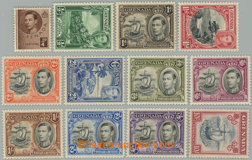 239589 - 1938-1950 SG.152-163, George VI. - Motives ¼P - 10Sh; compl
