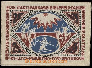 23969 - 1921 Německo jubilejní textilní bankovka města Bielefeld