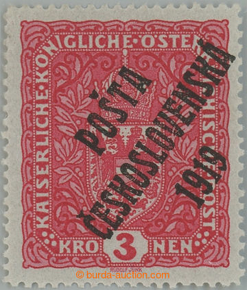 239697 -  Pof.49I, Znak 3K světle červená, úzký formát, II. typ