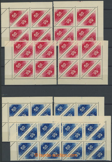 239708 - 1937 Pof.DR1A-DR2A, kompletní miniatura rohových 8-bloků 
