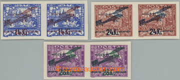 239745 -  Pof.L1-L3, I. provisional air mail stmp., complete set of i