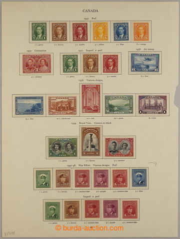 239747 - 1937-1952 PARTIE / JIŘÍ VI. / malá sbírka na 4 listech S