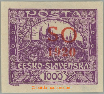 239756 -  Pof.SO23ZT, plate proof Hradčany 1000h violet with red ove