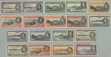 239788 - 1938-1953 SG.38-47, Jiří VI., krajinky ½P - 10Sh, komplet