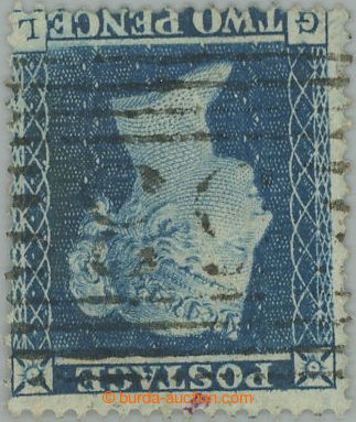 239808 - 1854-1857 SG.19wi, TWO PENCE BLUE, zoubkování 16, průsvit