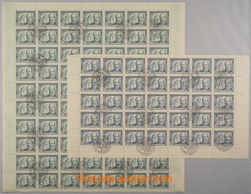 239815 - 1949 COUNTER SHEET / Pof.514-515, Smetana, value 1,50Kčs gr