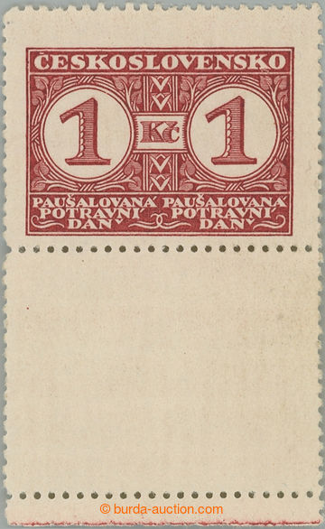 239845 - 1935 Pof.9BKD, Definitivní vydání 1Kč červená, ŘZ 12�